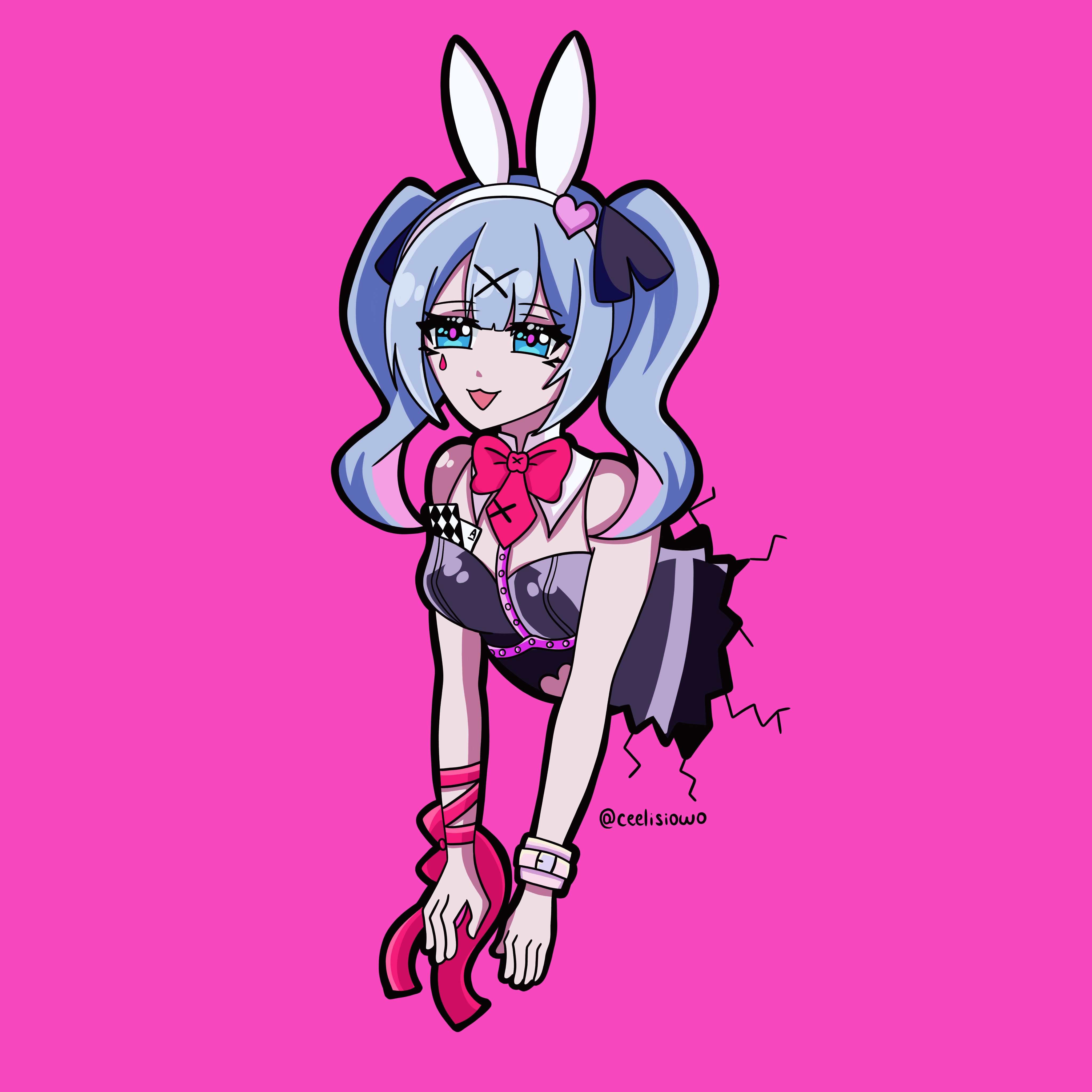 Digital drawing of Hatsune Miku