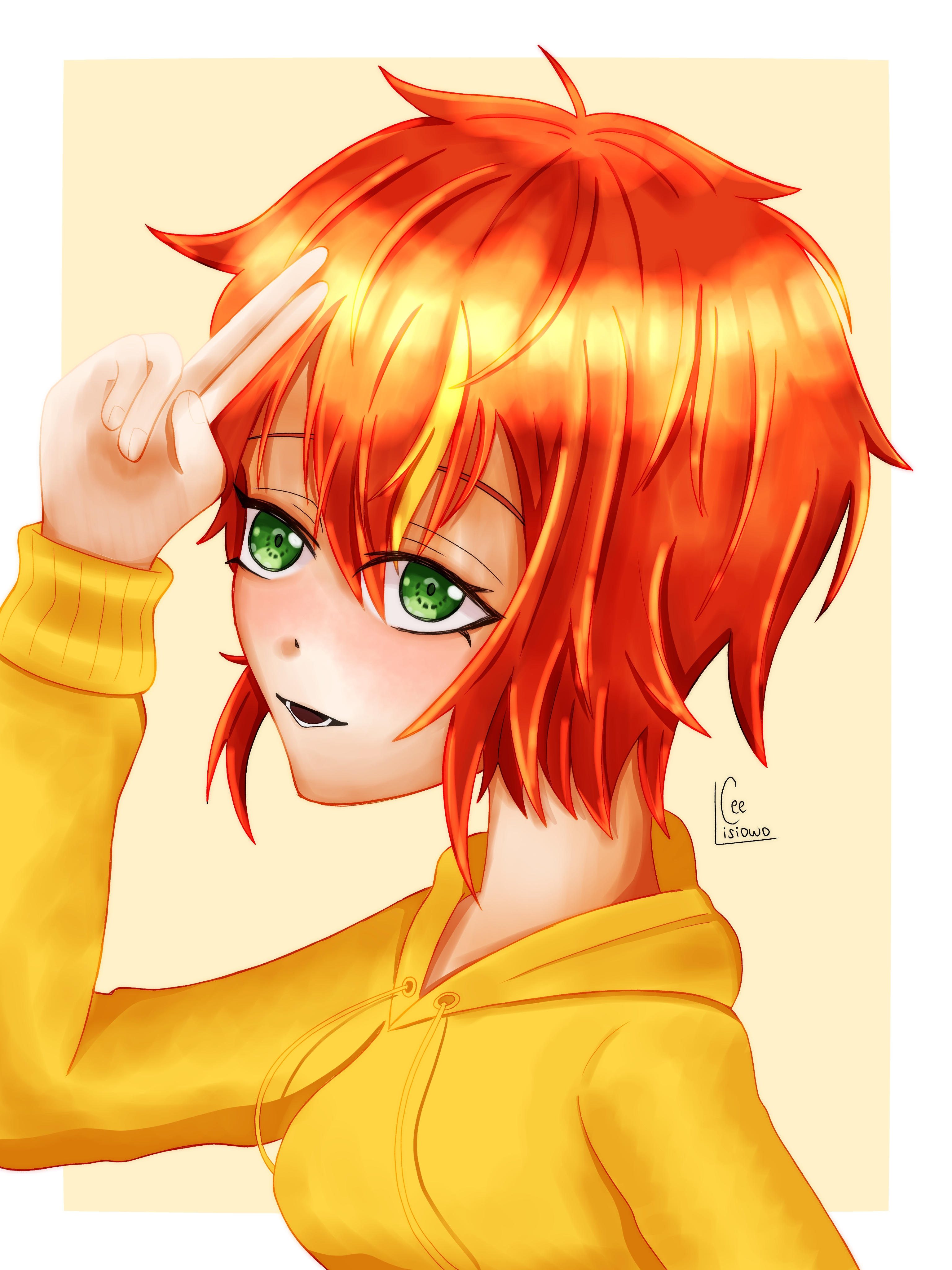 Digital drawing of female Akito