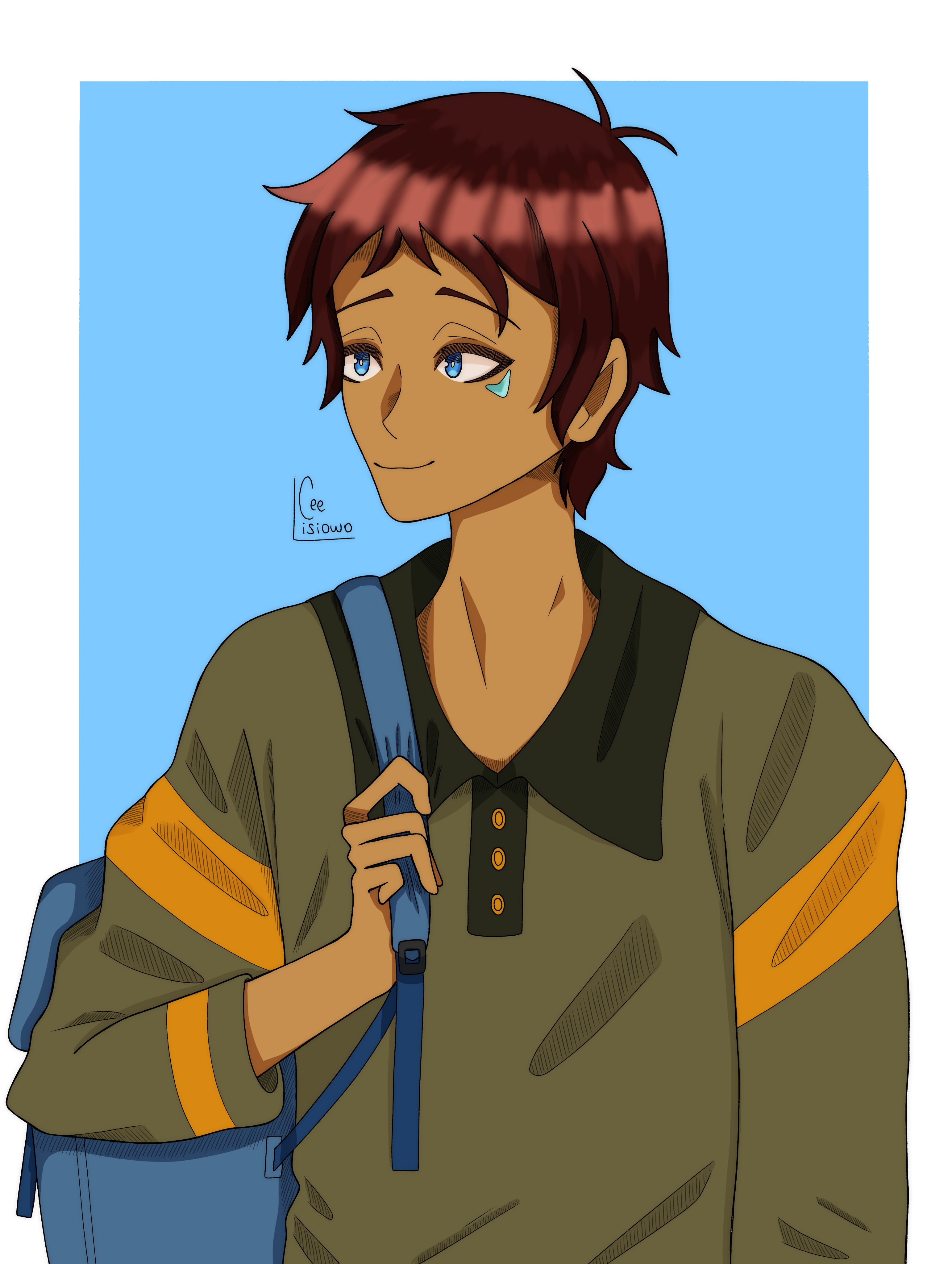 Digital drawing of Lance Mcclain.